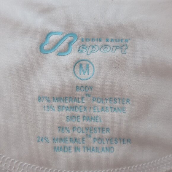 3/$20 Eddie Bauer Sport Minerale Performance Tshirt White Athletic Medium Top - Picture 9 of 10